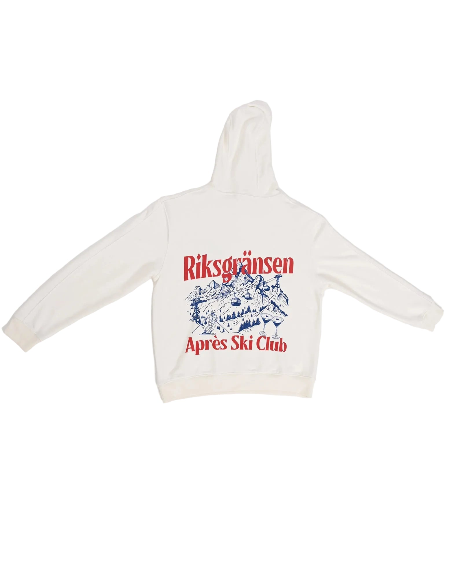 Riksgränsen Après Ski Club Hoodie Beyaz